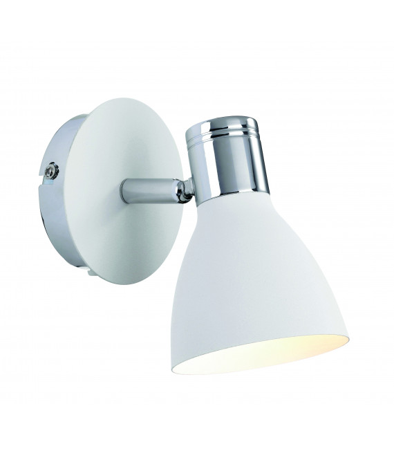 HUSEBY Chrom Wandleuchte 1 Glühbirne