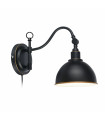 EKELUND wall light black 1 bulb