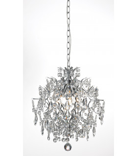 HÄRINGE Plafón de cristal cromo 3 bombillas