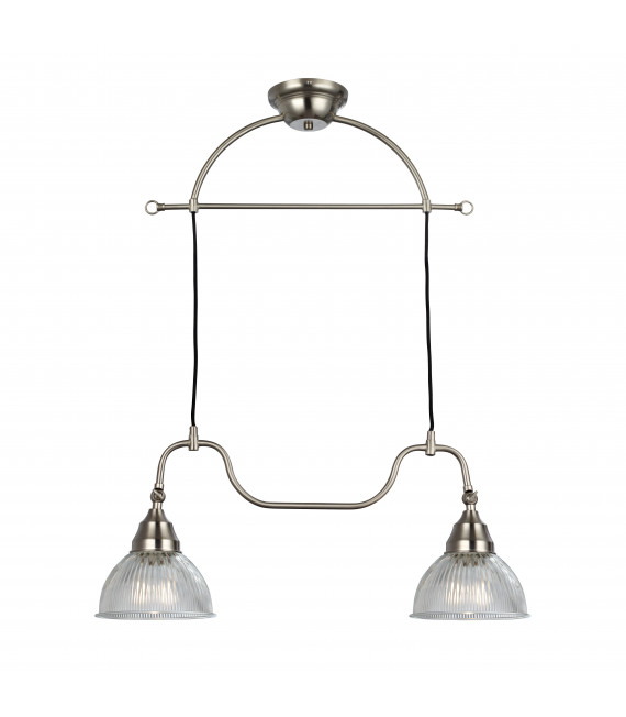 ÅSNEN Deckenleuchte aus Stahl 2 Glühbirnen