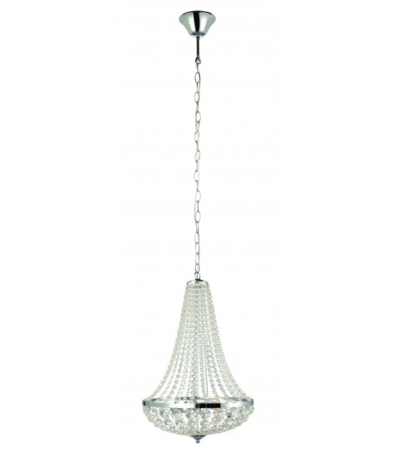 Plafoniera in cristallo GRÄNSÖ cromata 2 lampadine
