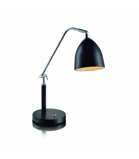 FREDRIKSHAMN Lampada da tavolo nera 1 lampadina