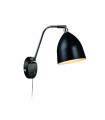 Applique murale FREDRIKSHAMN Noire 1 ampoule