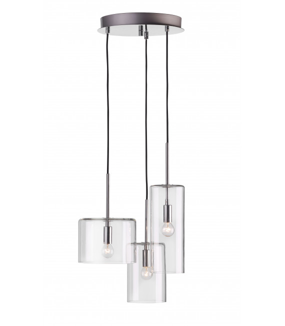 ROCKFORD chrome ceiling light 3 bulbs
