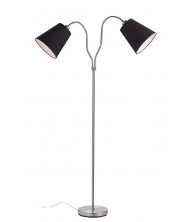 MODENA floor lamp in steel 2 bulbs