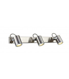 Applique da bagno in acciaio a 3 luci LUX