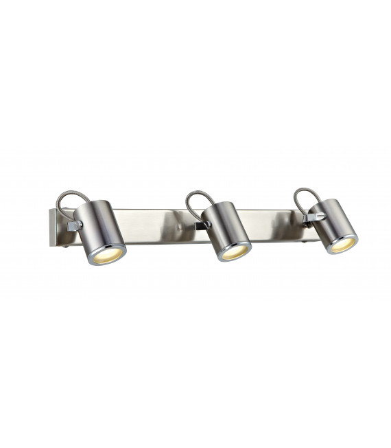 LUX - Aplique de baño en acero, 3 luces