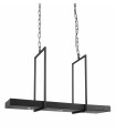 TRAY black ceiling light 3 bulbs