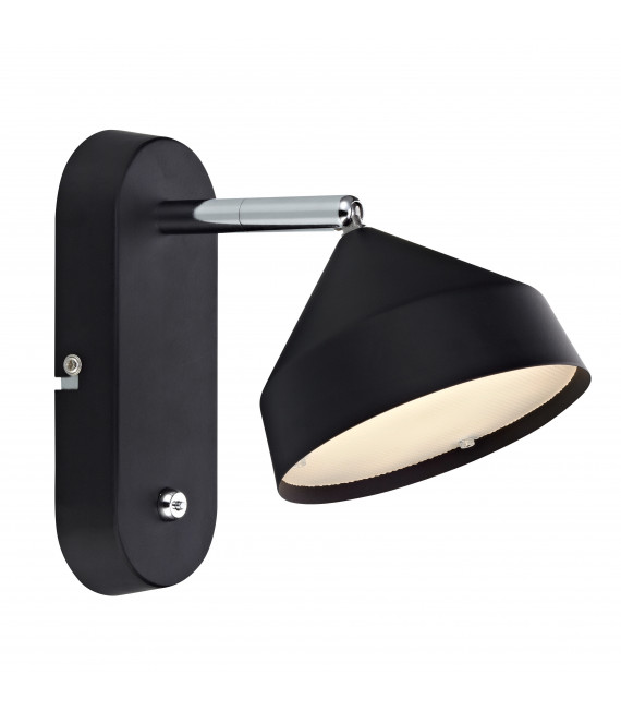 TRATT Applique nera 1 lampadina