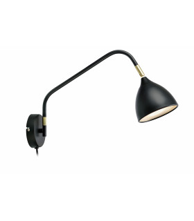 Applique VALENCIA nera 1 lampadina