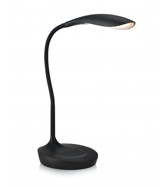 Lampada da tavolo SWAN nera 1 lampadina