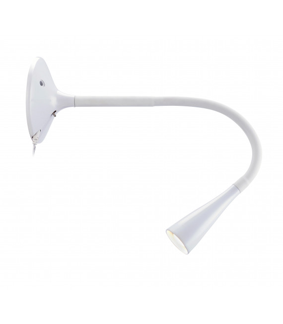 Applique murale SNAKE blanche 1 ampoule