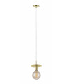 DISC ceiling light brass 1 bulb