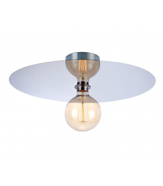DISC cromo plafón 1 bombilla