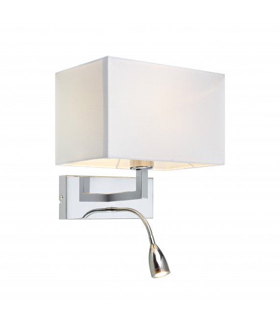 SAVOY Chrom Wandleuchte 2 Lampen