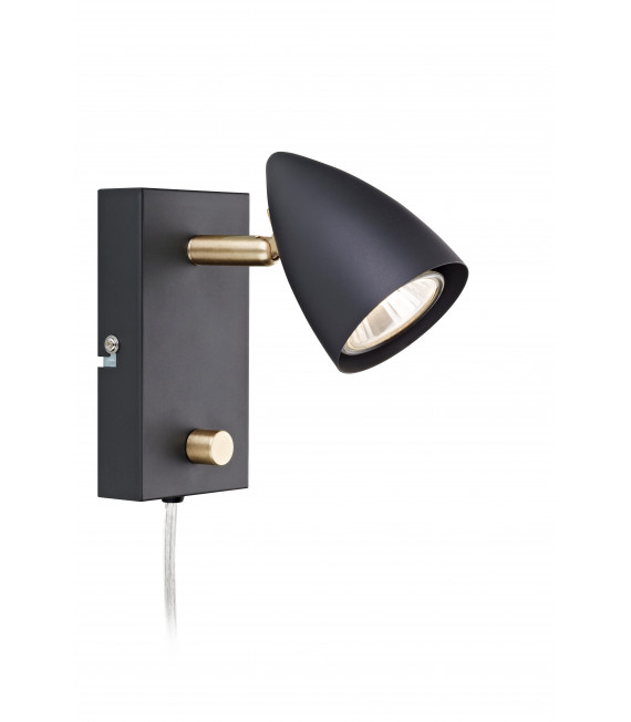 Applique murale CIRO Noire 1 ampoule