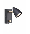 Applique murale CIRO Noire 1 ampoule