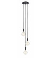 SKY Black ceiling light 3 bulbs