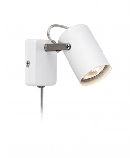 Applique murale KEY blanche 1 ampoule