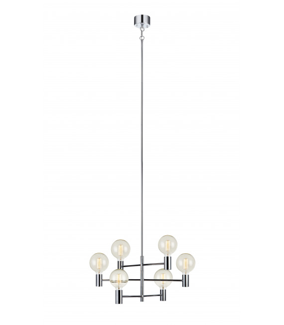 CAPITAL chrome ceiling light 6 bulbs