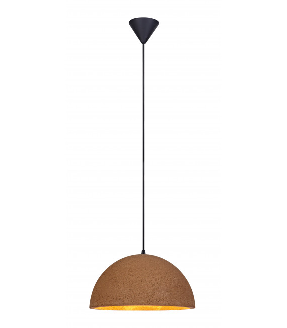 CORK ceiling light black 1 bulb