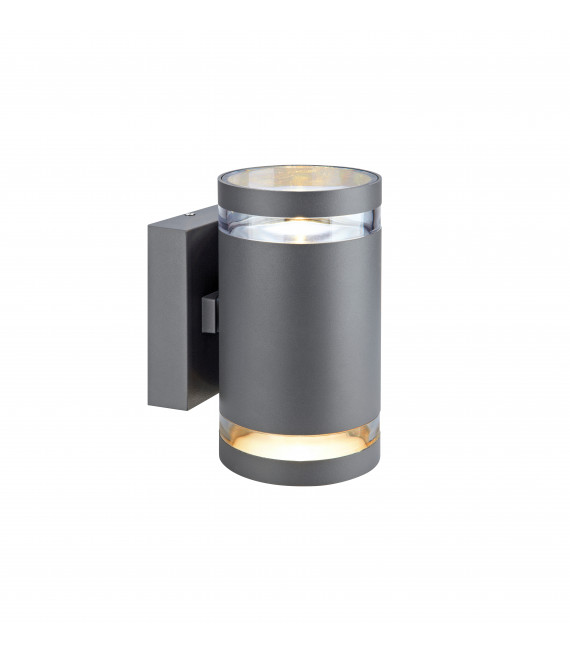 IRIS gray garden wall light 2 bulbs