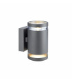 Applique murale de jardin IRIS grise 2 ampoules