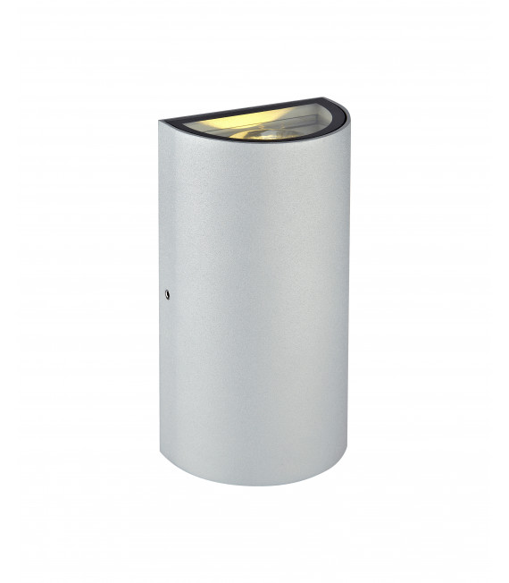 LYRA gray garden wall light 2 bulbs