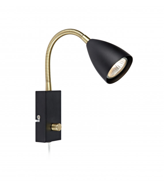 CIRO Aplique negro 1 bombilla