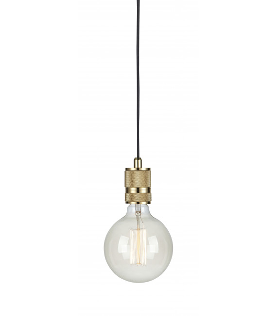 Lampada a sospensione ETUI in ottone 1 lampadina