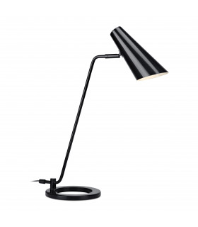 CAL black table lamp 1 bulb