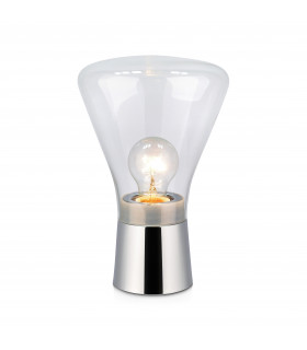 Lampada da tavolo JACK cromata 1 lampadina