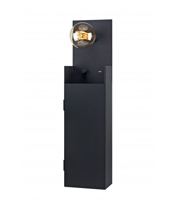 COMBO Black wall light 1 bulb