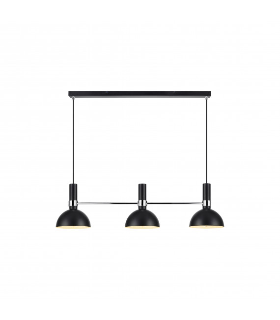 Plafonnier LARRY Noir 3 ampoules