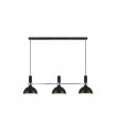 Plafonnier LARRY Noir 3 ampoules