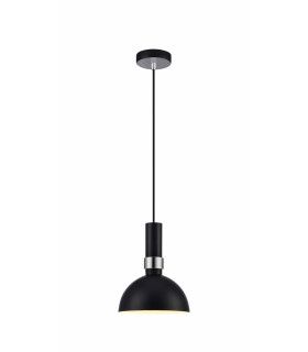 LARRY Plafón negro 1 bombilla