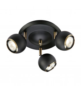 COCO Schwarze Deckenleuchte 3 Lampen