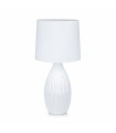 Lampe de table STEPHANIE blanche 1 ampoule