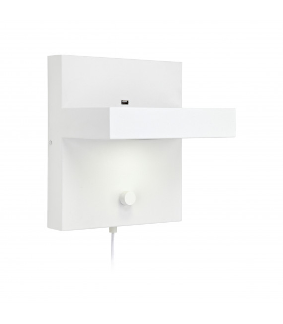 KUBIK white wall light