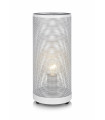 Lampe de table UTAH blanche 1 ampoule