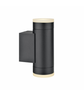 Applique murale de jardin NOVA Noire 2 ampoules