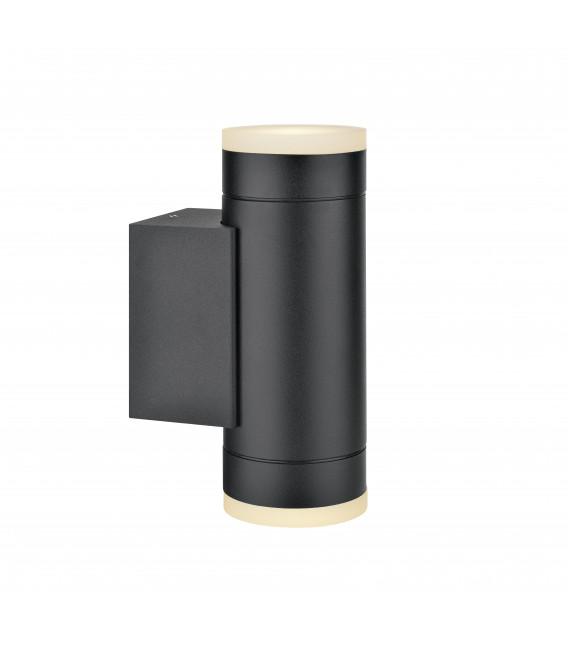 Applique murale de jardin NOVA Noire 2 ampoules