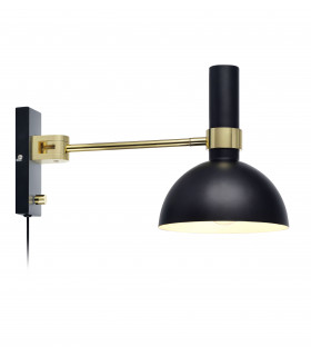 LARRY applique nero 1 lampadina