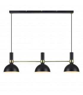 LARRY ceiling light black 3 bulbs