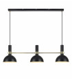 LARRY ceiling light black 3 bulbs