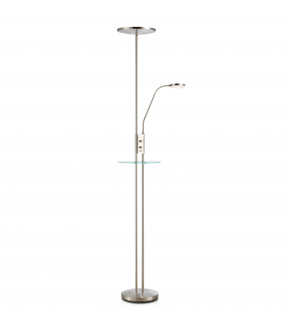 FREUND Stehlampe aus Stahl 2 Glühbirnen