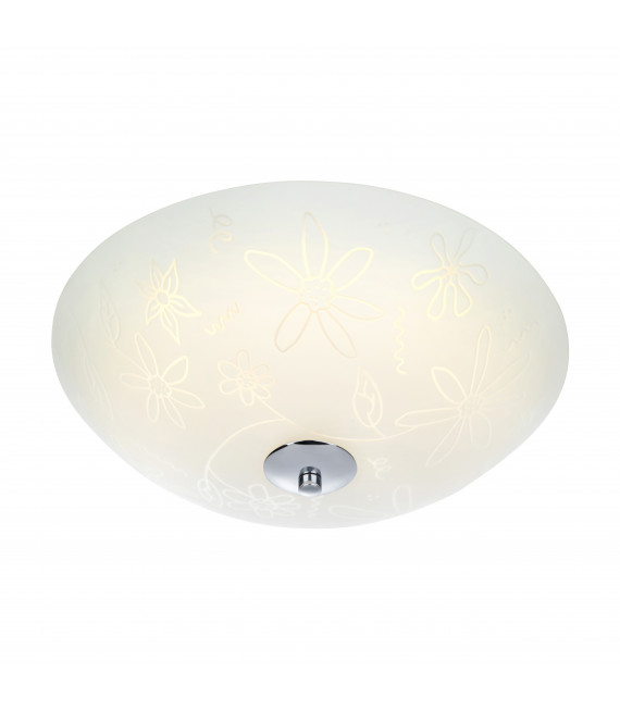 Plafonnier FLEUR Blanc 1 ampoule