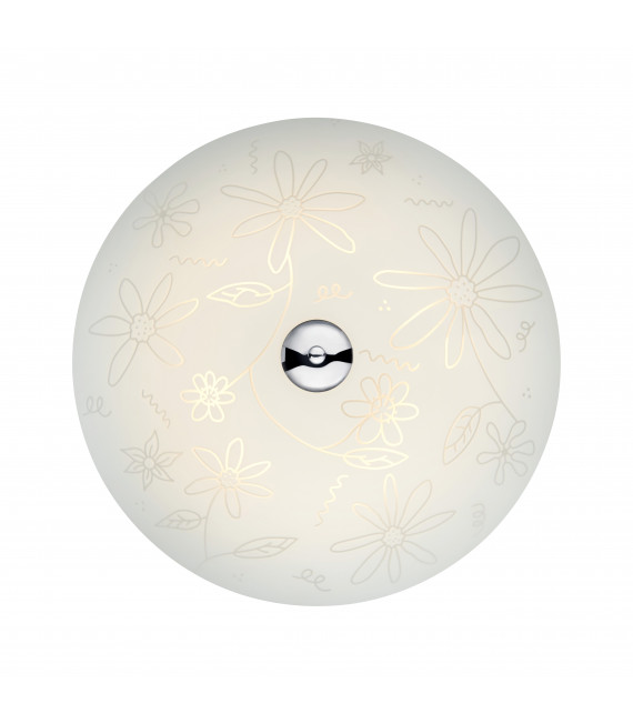White FLOWER ceiling light 1 bulb