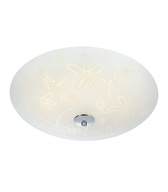 White FLOWER ceiling light 1 bulb