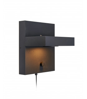 Applique murale KUBIK Noire 1 ampoule